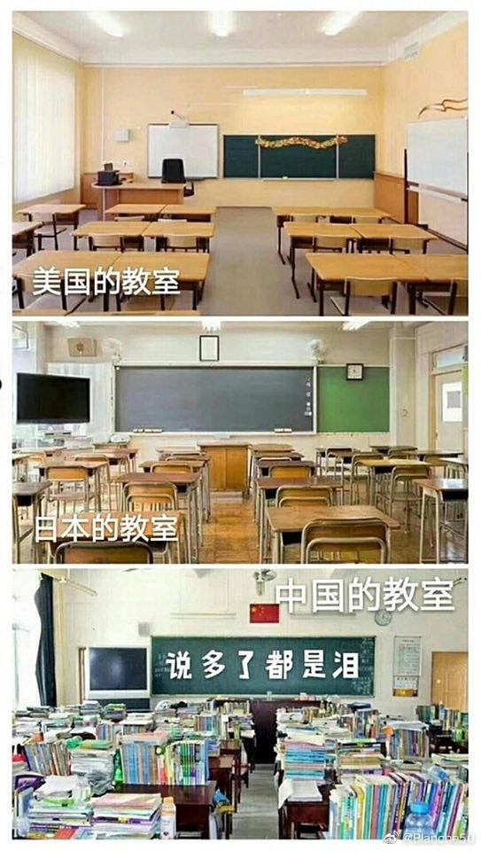 美国教室，日本教室，中国教室，对比，说多了都是泪！！！