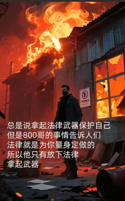 只有放下法律，拿起武器
