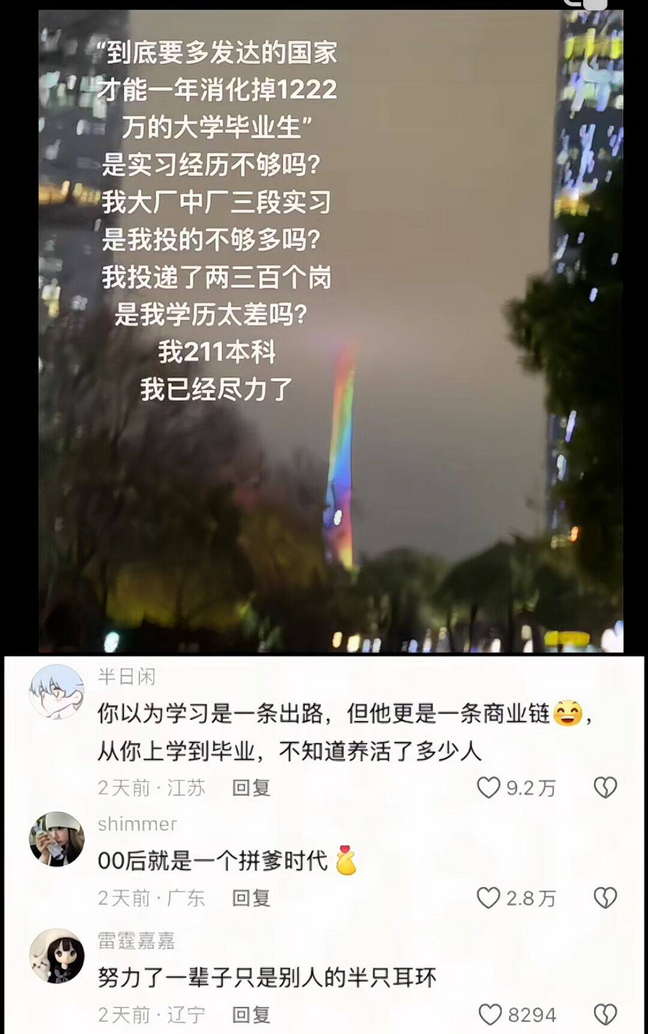 到底要多发达的国家才能一年消化掉1222万的大学毕业生