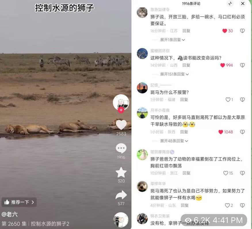 控制水源的狮子