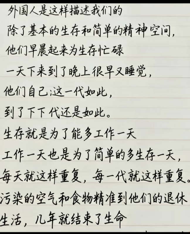 外国人是这样描述我们的