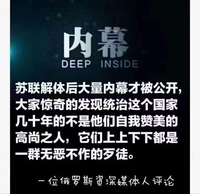 统治这个国家几十年的不是他们自我赞美的高尚之人，它们上上下下都是一群无恶不作的歹徒。